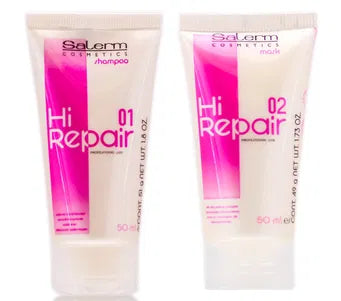 Salerm Hi Repair travel size Sahmpoo 01 y Mask 02