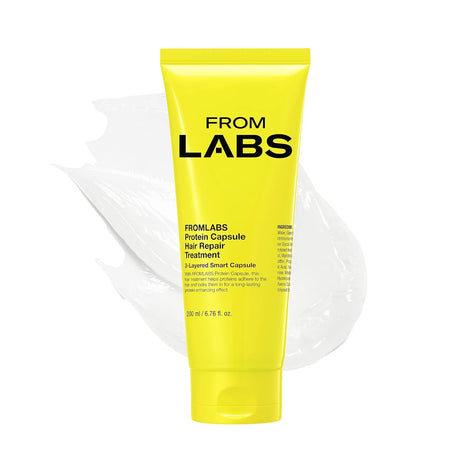FROMLABS Protein Capsule Hair Repair Treatment, 3-Minute Keratin Hair Mask & Deep Conditioner for Damaged, Repair & Strengthen, Instant Detangling, Anti-Frizz, Low-pH, Fine-Hair Safe, 6.76 fl oz