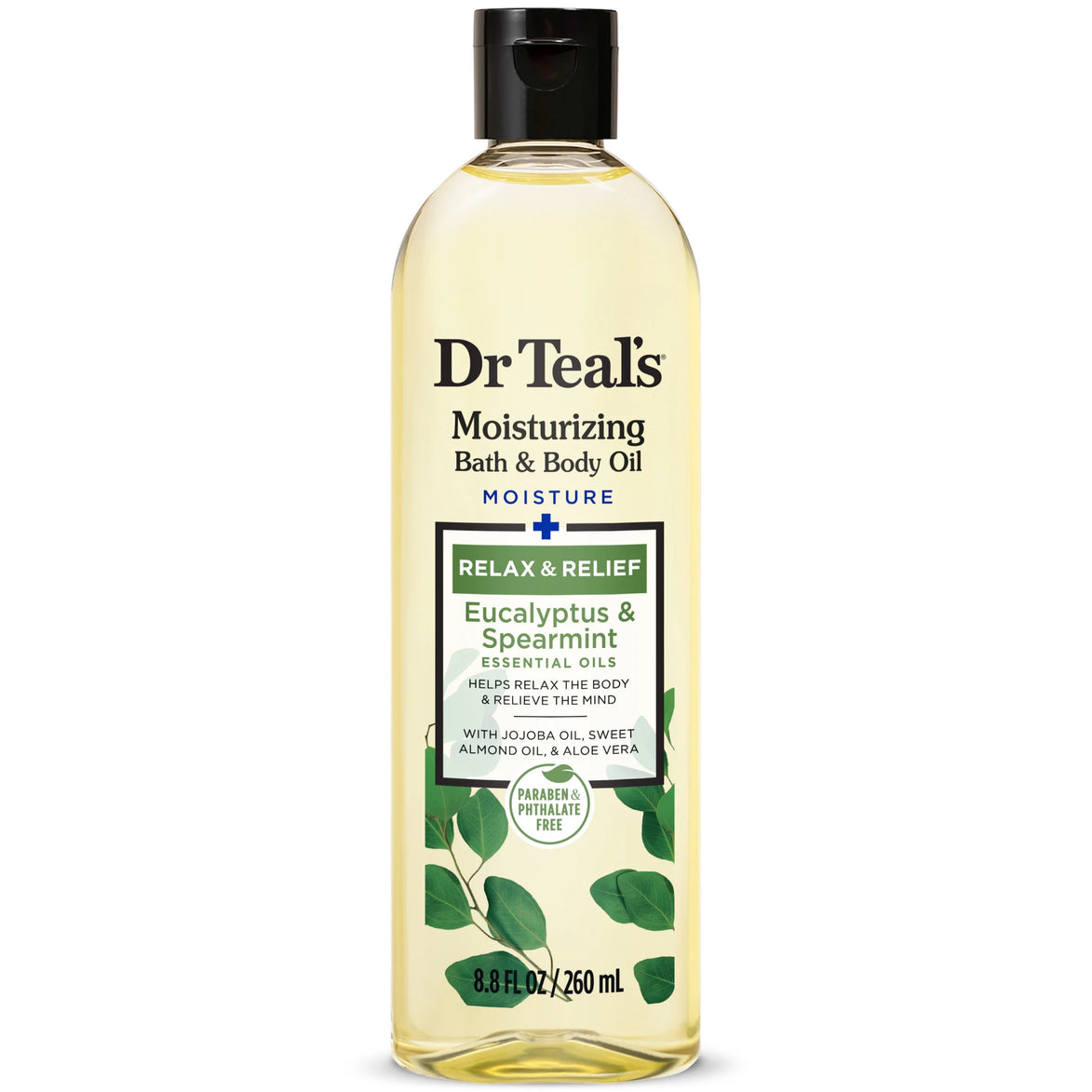 Dr Teals Bath and Body Oil Eucalyptus 260ml