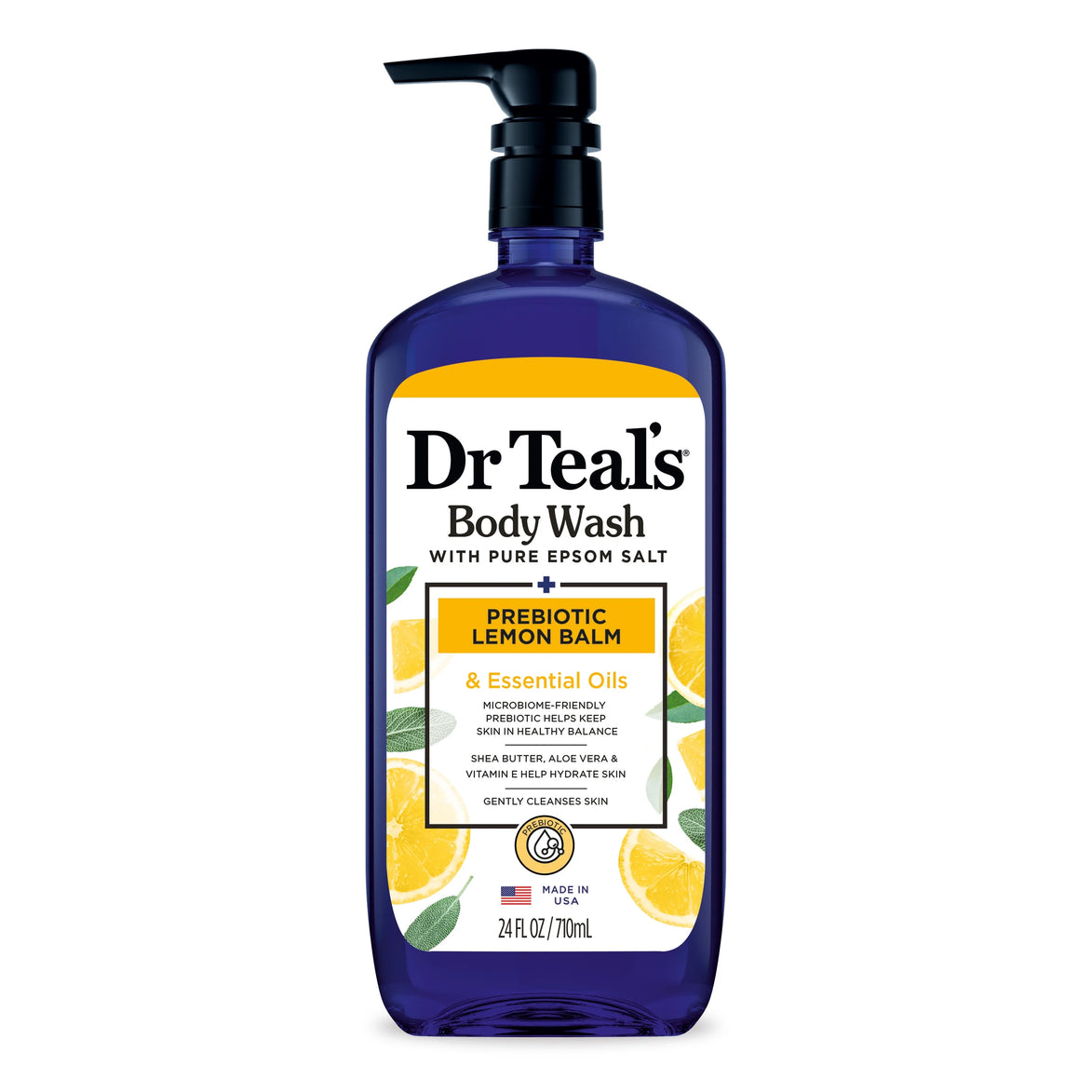 Dr Teals Prebiotic Lemon Balm Body Wash 700ml