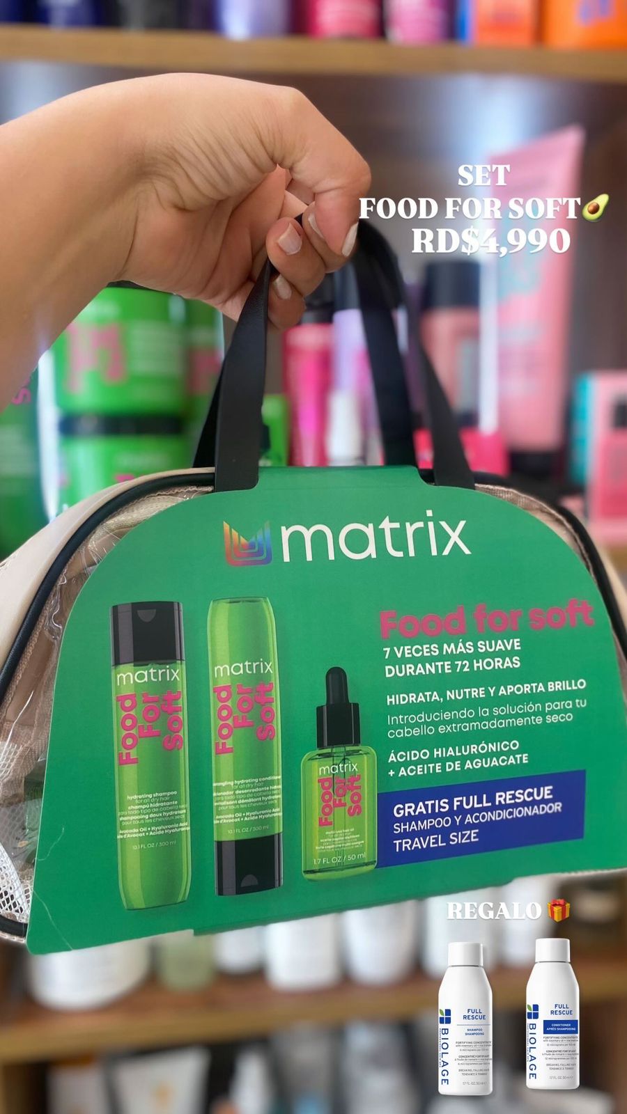 Matrix Food For Soft Kit + Full Rescue travel size