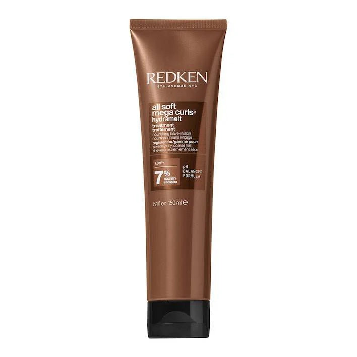 Redken All Soft Mega leave in Hydramelt Curls Hair Treatment - 5.1 Oz. / 150 ml