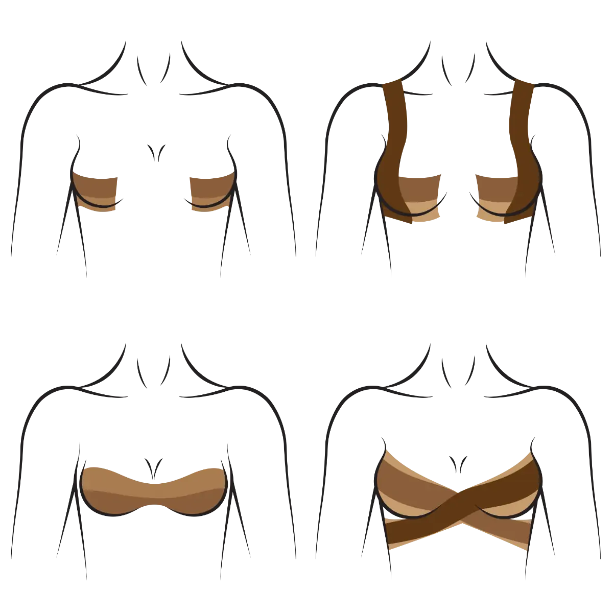 Hollywood Body Contour Tape - Light color