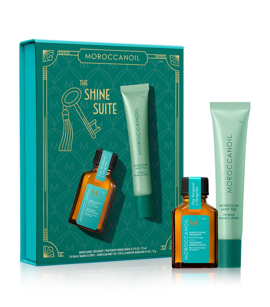 Moroccanoil Lip Balm and Argan Oil Set - Mint