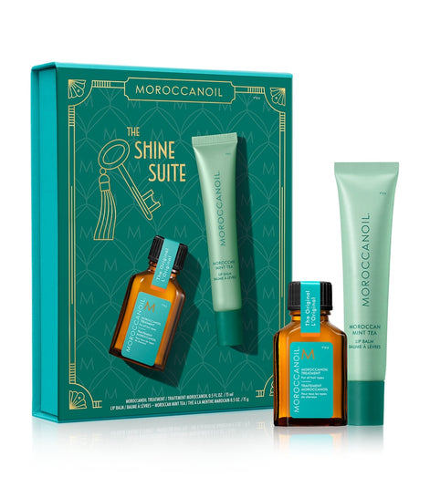 Moroccanoil Lip Balm and Argan Oil Set - Mint