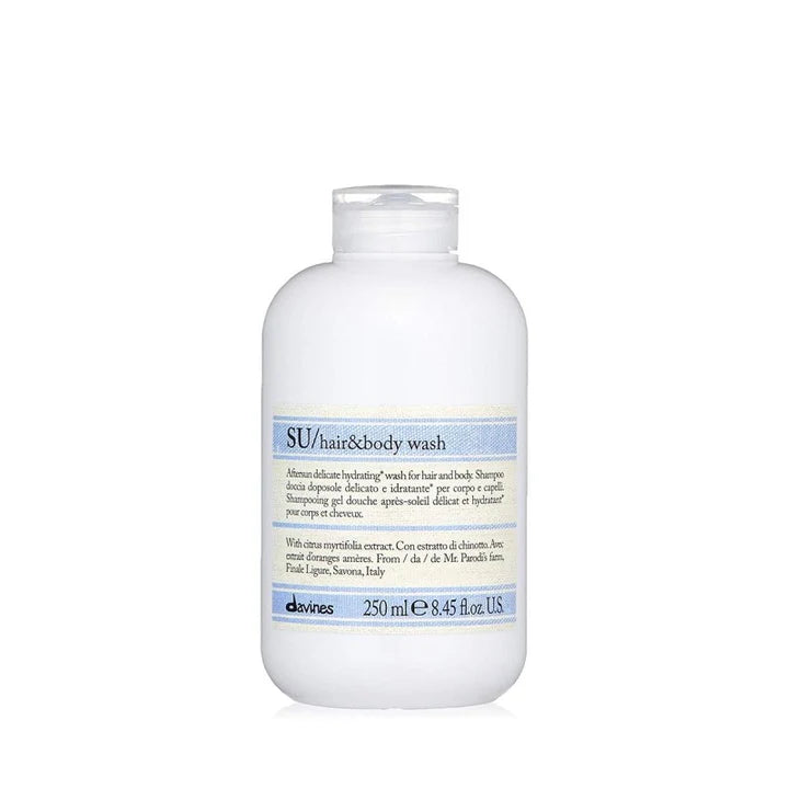 Davines SU Hair&Body Wash 2-in-1 Shower Gel and Shampoo 250 Ml