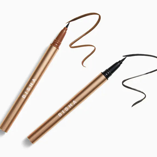 BISHA Essential Eye Designer Duo Set in Downtown Black & Uptown Brown