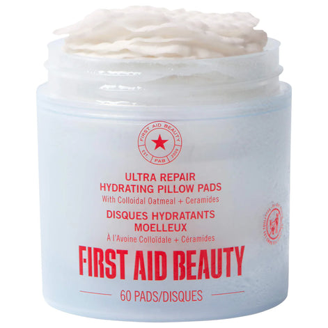 First Aid Beauty Hydrating Pillow Pads Colloidal Oatmeal and Ceramides 60 Count