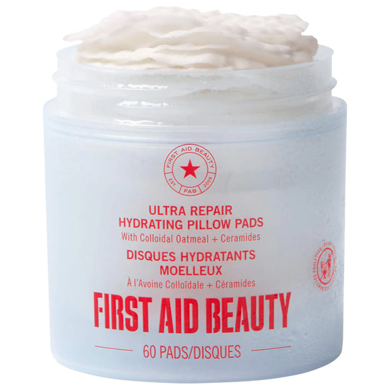 First Aid Beauty Hydrating Pillow Pads Colloidal Oatmeal and Ceramides 60 Count
