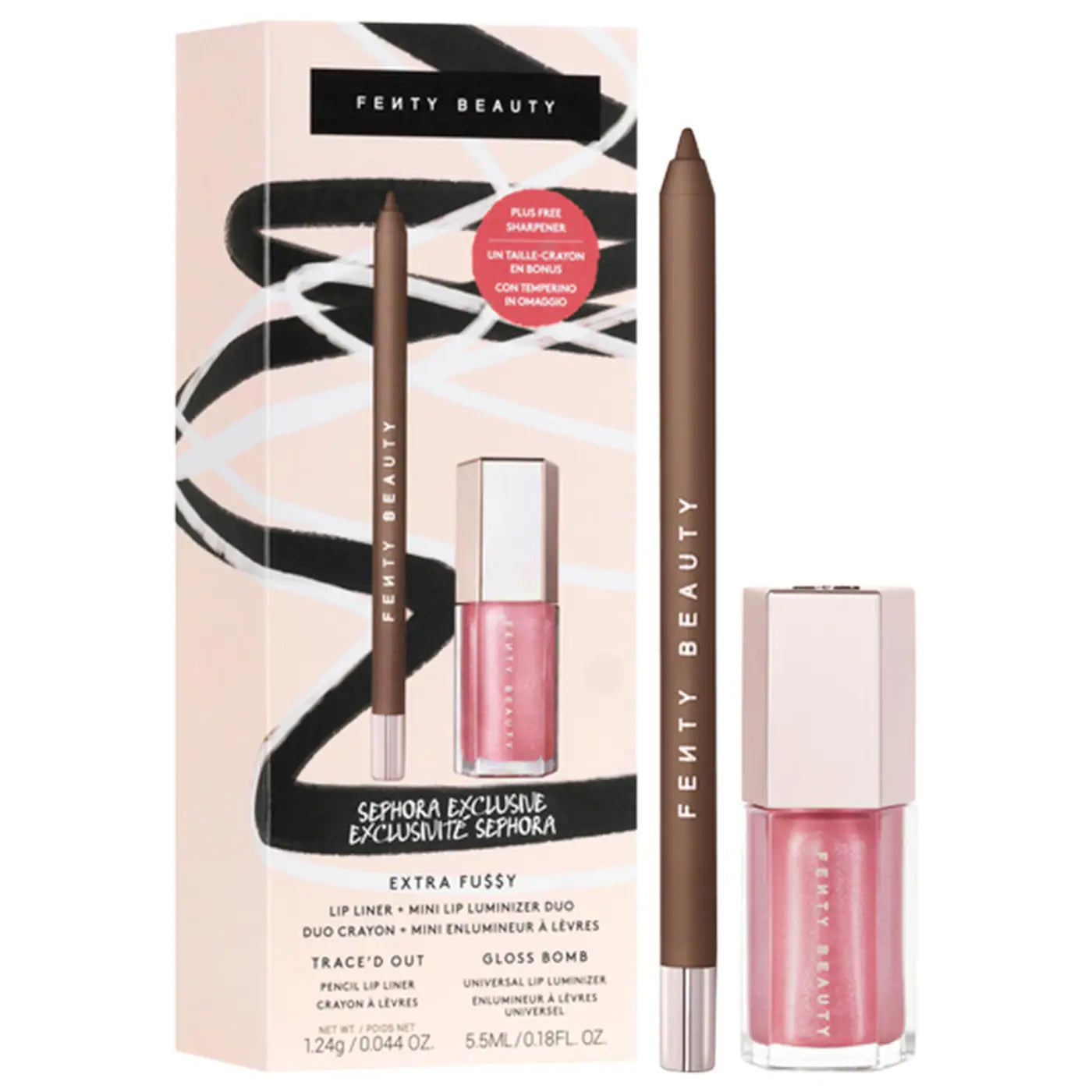 Fenty Beauty by Rihanna Extra Fu$$y Lip Liner + Mini Lip Luminizer Duo