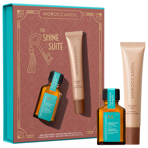 Moroccanoil Lip Balm and Argan Oil Set - Vanilla
