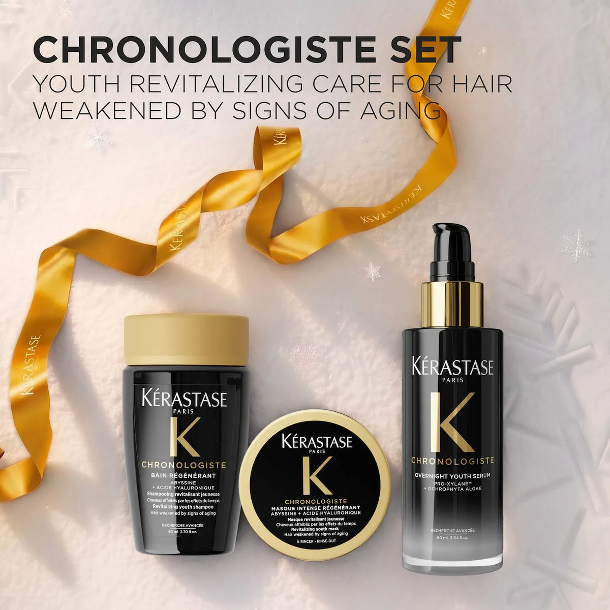 Kérastase  Chronologiste Trio Gift Set for Dry, Thin, Aging Hair